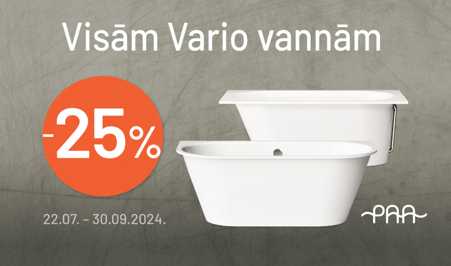 Visām Vario vannām -25%